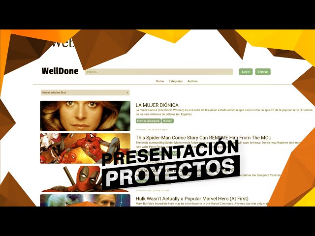 Well Done - Proyecto Final del Full Stack Web Bootcamp - Enero 2020