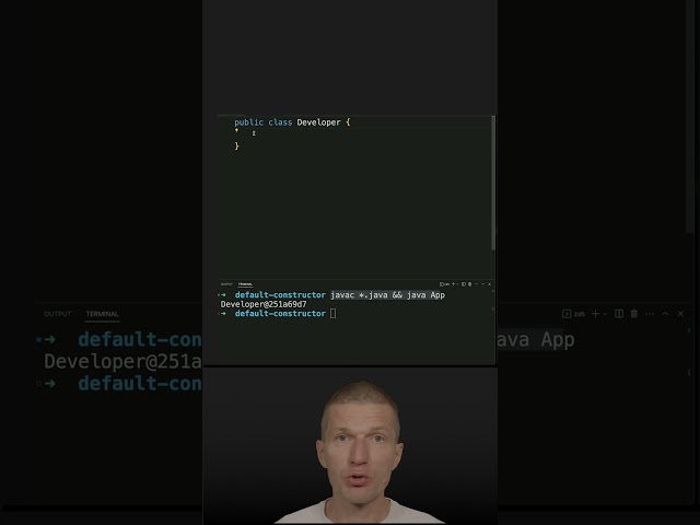 Java Basics: What is a Default Constructor? #java #shorts