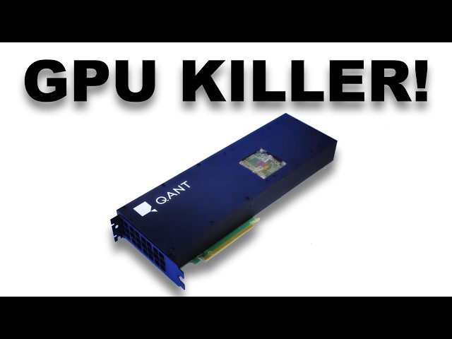 This NPU Is 5,000% Faster Than A GPU | Photonic Chips Are Here!
