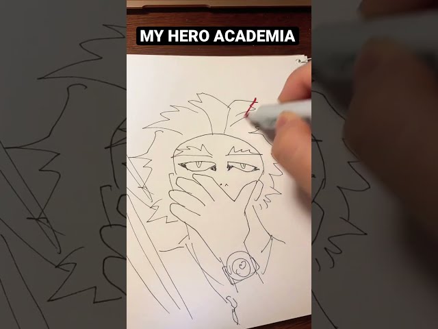 Drawing HAWKS from MY HERO ACADEMIA#hawks #myheroacademia
