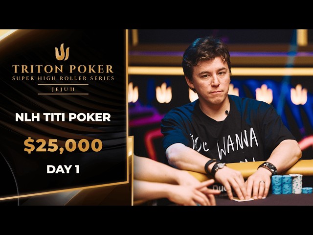 🔴 $25K NLH Titi Poker – Event #3 (Day 1) | Triton SHRS Jeju II 2026