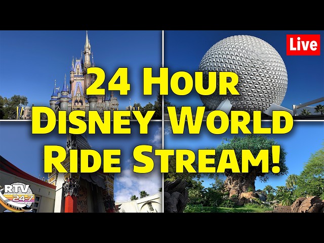 🔴Live: 24 Hour Disney World Ride POV Stream - Walt Disney World
