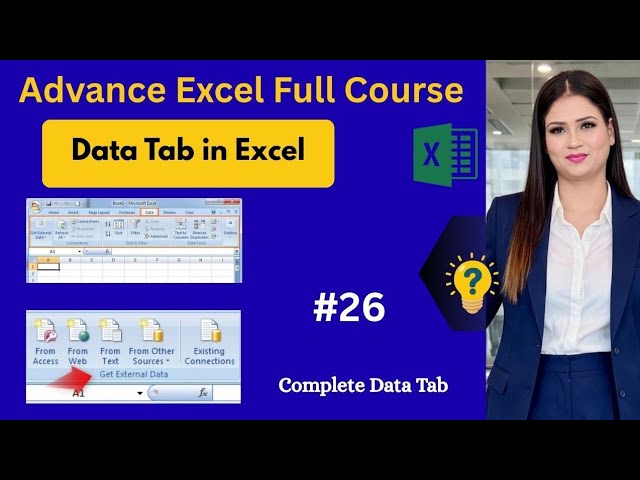 Complete Data Tab in Excel | Data Tab in MS Excel | Advance Excel tutorial