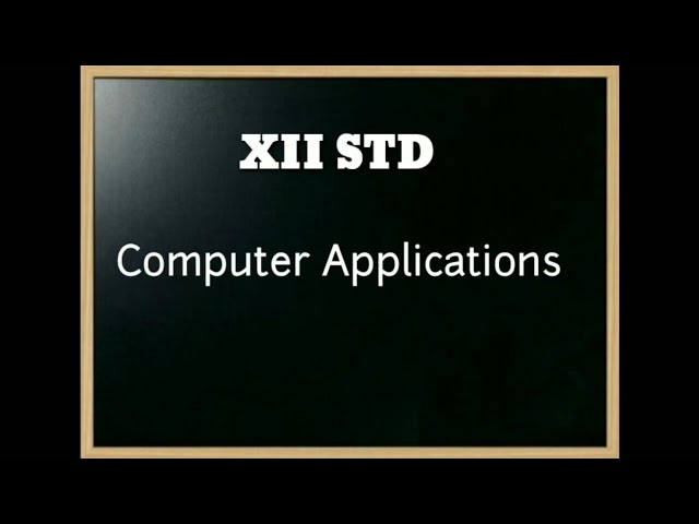 XII- computer application/ Lesson-18/EDI/part-1 video