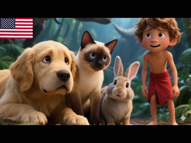 The Jungle Book Mowgli 🌴3D 4K Bedtime Stories for Kids in English #animation #cartoon #kids #mowgli