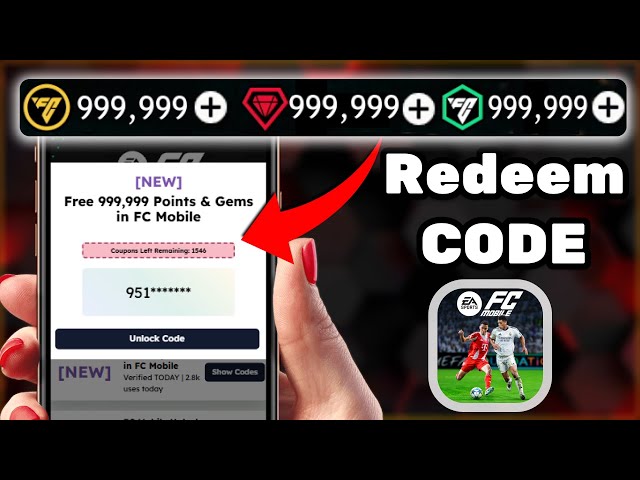 FC Mobile Redeem Code 2026 - FREE 999,999 Gems & FC Points Hack Tutorial (iOS/Android)