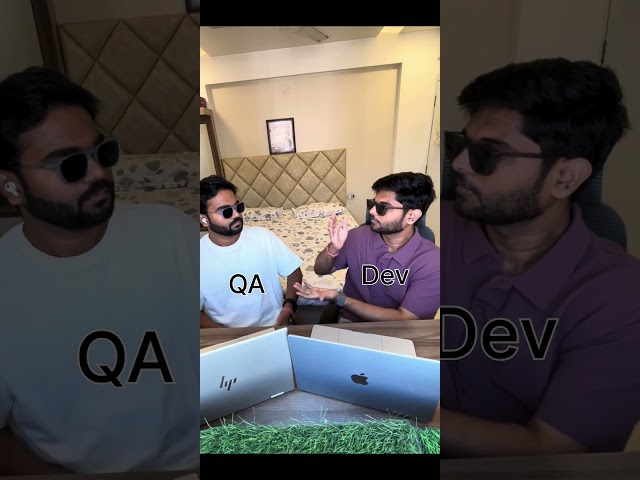 Qa vs dev 😂😝#funnyvideo #trending #tech #coding #javascriptcore