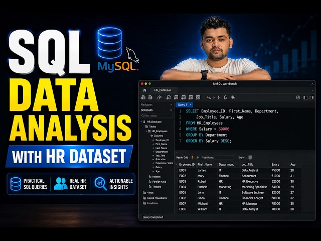 SQL Project for Beginners: HR Dataset Analysis with 15 Questions