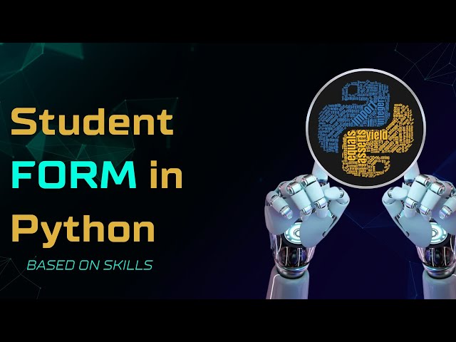 Student Registration Form in Python | Using User Input | Python for Beginners
