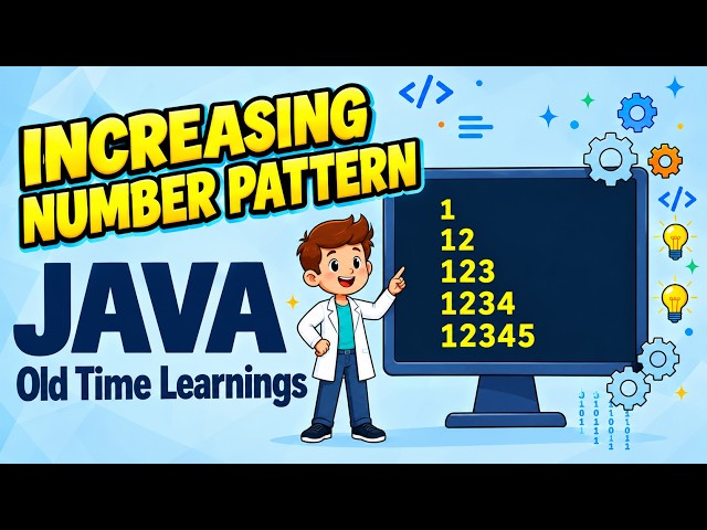 Increasing Number Pattern in Java