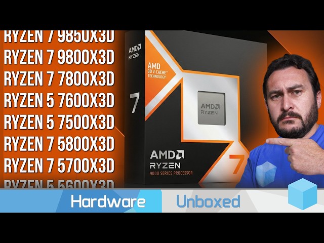 Gaming's Greatest CPUs: I Tested Every Ryzen X3D Model (6 & 8 Core)