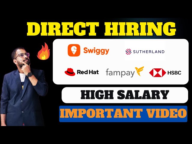 Swiggy, Sutherland New Recruitment Drive Announced | Redhat, Fampay, HSBC, plivo Jobs | Register Now
