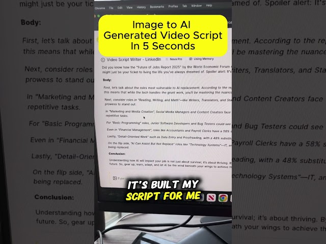 Instant Video Scripts? This is how I do it (with AI).
