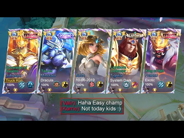 MLBB 5 MAN TANK STUNNER in FULL MRO MATCH!!😳(Absolute Cinema!)