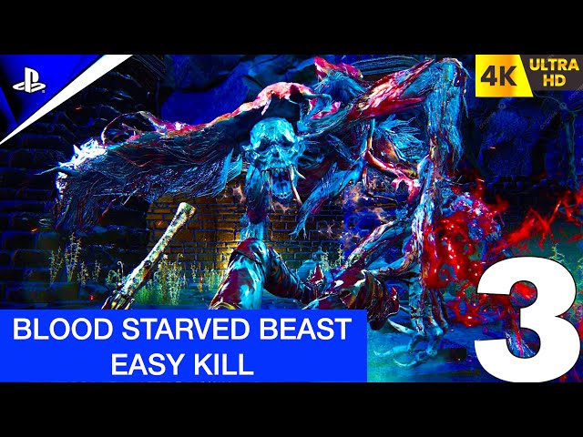 BloodBorne Blood Starved Beast EASY KILL Gameplay #bloodborne #gameplay #bossfight #gamer #ps5 #play