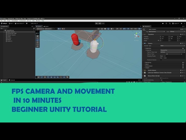 🎮 How to Make FPS Player Movement & Camera Controls in Unity | Beginner Tutorial