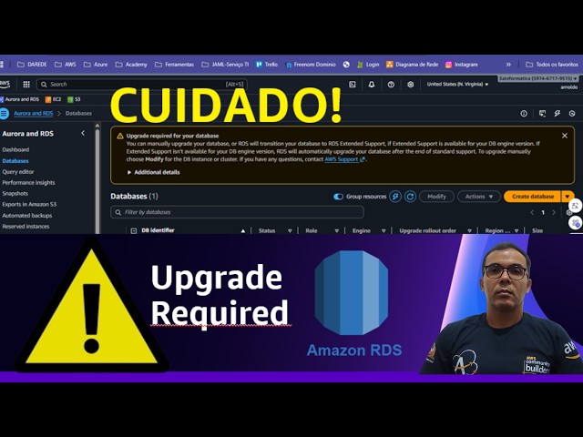 Recebeu aviso de Upgrade no RDS? Veja o que fazer (caso real com SQL Server) | EP. 01