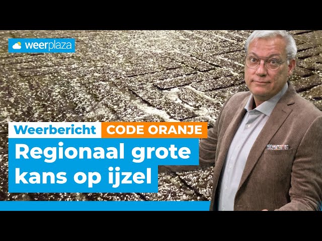 ⚠️ Code oranje voor regionale ijzel, pas op voor gladheid! | Weerbericht