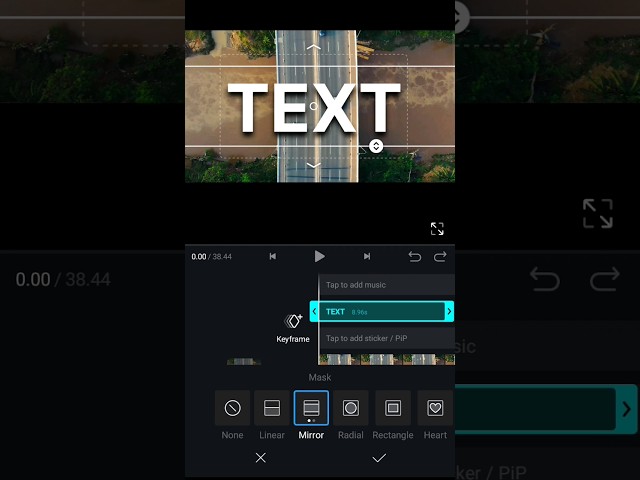 Text Behind Object in VN Video Editor (Tutorial) #shorts