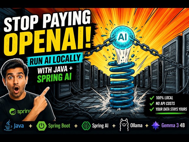 Stop Paying OpenAI? Run AI Locally with Java + Spring AI + Ollama 🤯