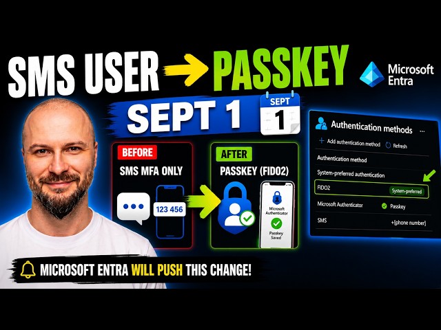 Microsoft Entra Passkeys Are Coming: What Happens to SMS MFA Users on September 1?