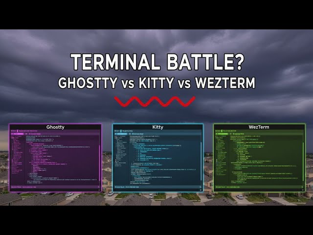 Ghostty vs Kitty vs WezTerm - Which Terminal Emulator is Best in 2025 | Full Guide