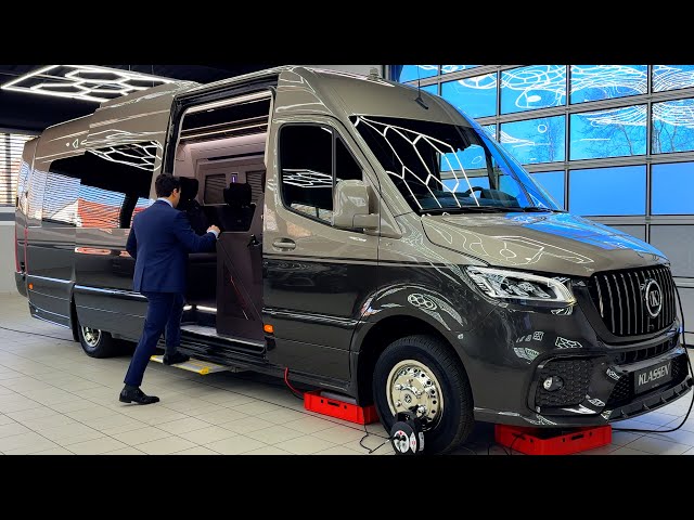 2025 Mercedes Van Kitchen PS5 Long Sprinter VIP Klassen - Luxury Full Review Interior Exterior