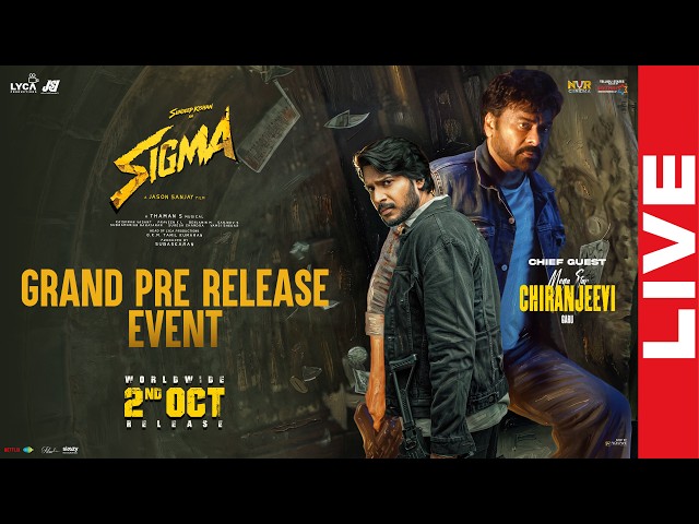 SIGMA (Telugu) Grand Pre-Release Event LIVE | Sundeep Kishan | Jason Sanjay | Thaman | YouWe Media