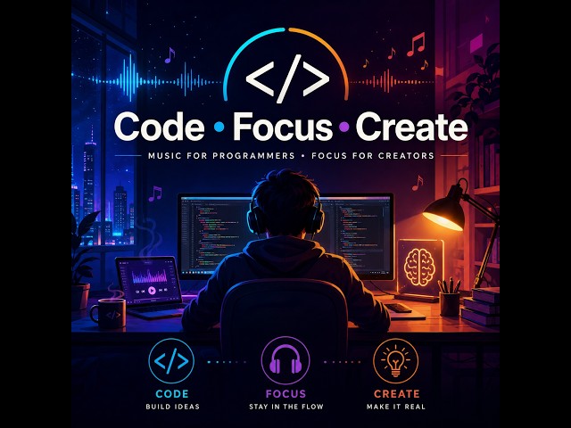 Coding Focus Vol. 01 | Deep Work Ambient Music for Programmers & Developers | Focus, Study & Code
