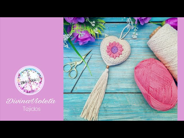 I invite you to knit this beautiful decorative heart / Tutorial No. 53