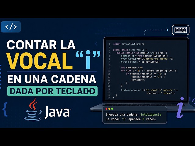 Counting the vowel "i" in a string given by keyboard in Java