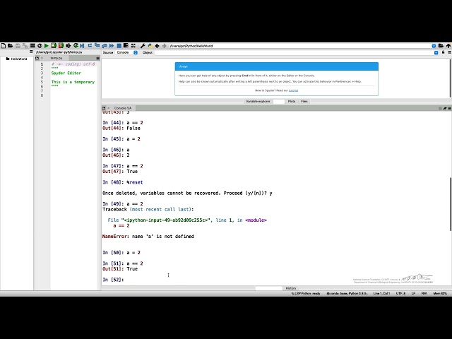Python Lecture 6: Boolean Logic