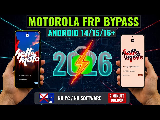 Motorola Google Account Verification Fix 2026 | Android 14, 15, 16 | No PC