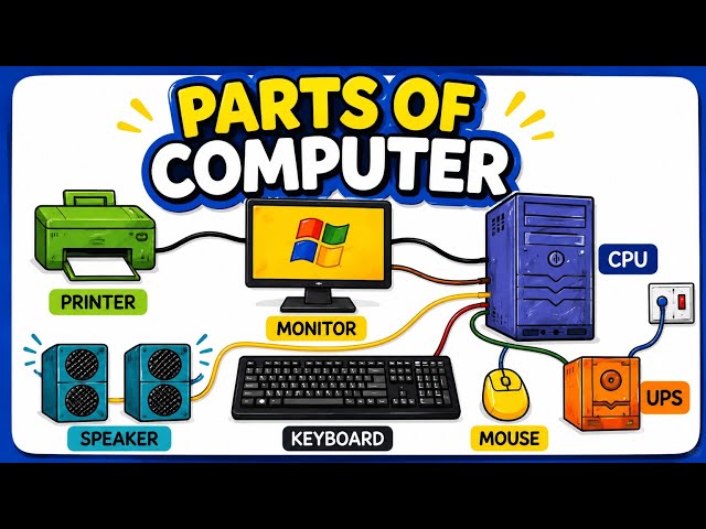 DIY computer parts project for kids |