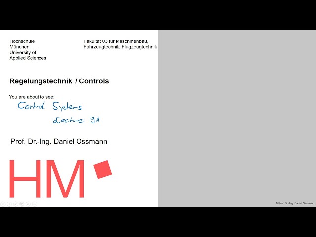 Controls @HM FK03 - Lecture #9A