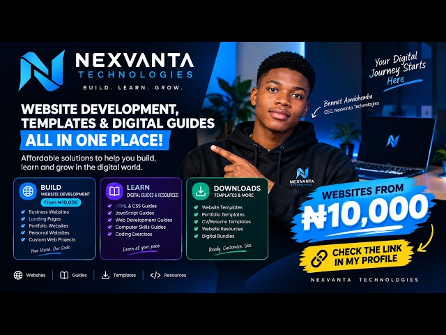 Nexvanta Technologies: Websites From ₦10,000 + Digital Products 🚀