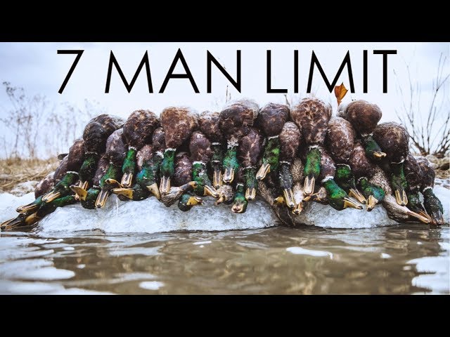 EPIC Frozen Pond Duck Hunting 2018!!!