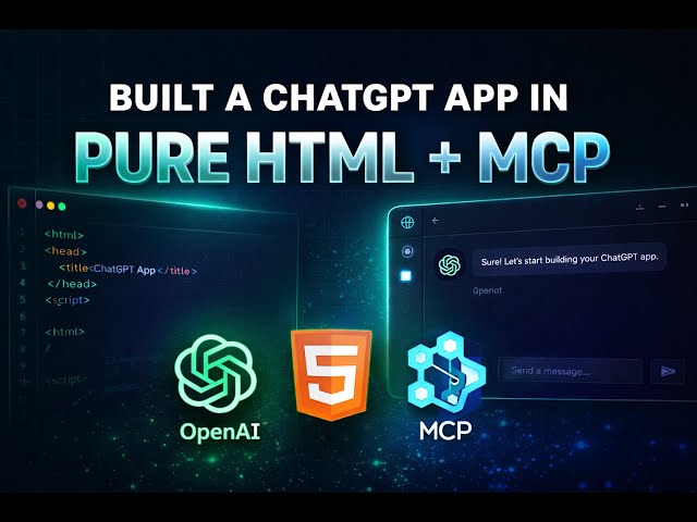 Build a ChatGPT App From Scratch 🚀 | OpenAI Apps SDK Full Tutorial