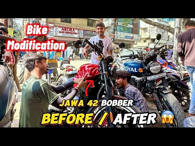  BEFORE / AFTER ( Jawa 42 Bobber) bike Modification 