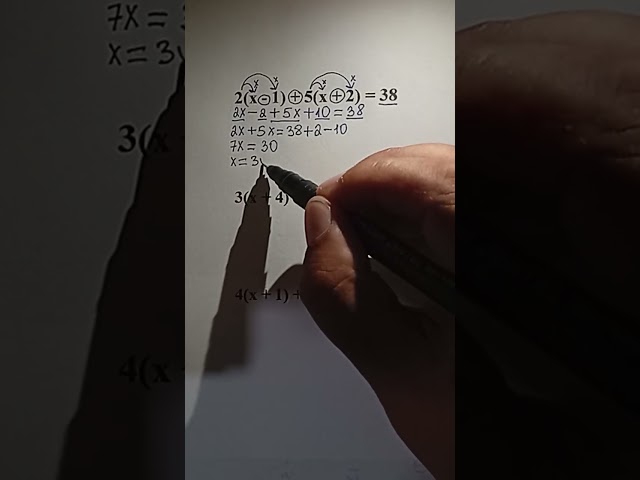 How to Solve Equations with Two Parentheses | Easy Math #maths #mathtricks #mathematics #education