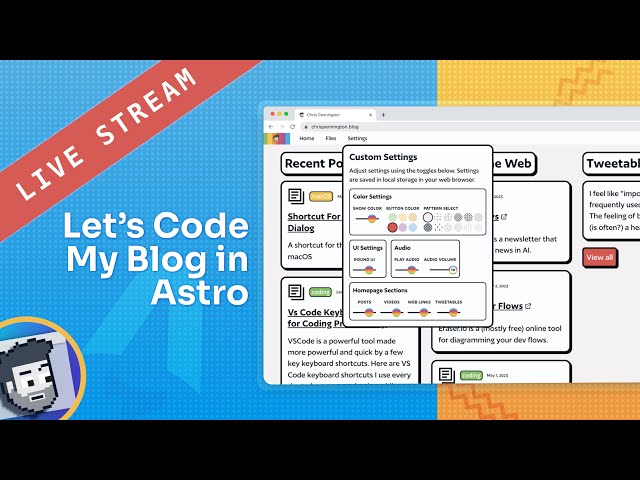 Coding my Blog in Astro Live