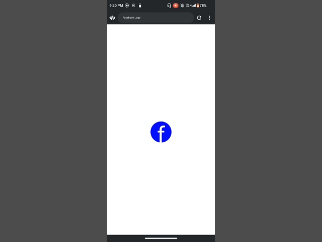 How I use a Acode app on my mobile phone to create Facebook logo icon using HTML and CSS.