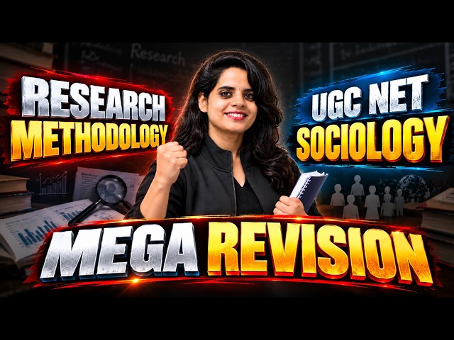 UGC NET Sociology | Research Methodology One Shot Marathon | UGC NET Classes Dec 2026 | Asmita Mam