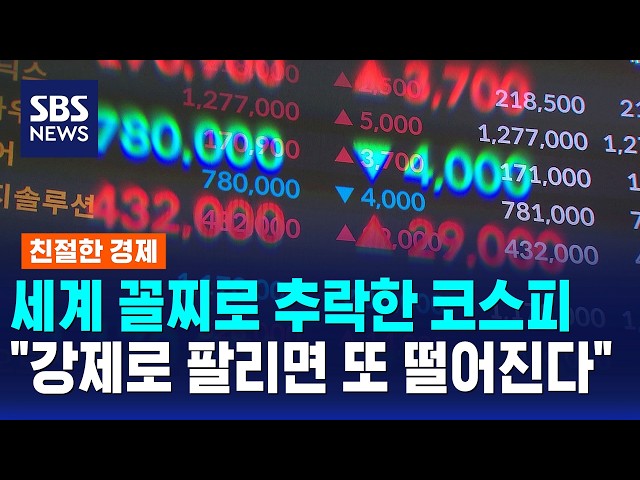 세계 꼴찌로 추락한 코스피..하필 한국이 직격탄 맞은 이유 / 친절한 경제 / SBS 모닝와이드
