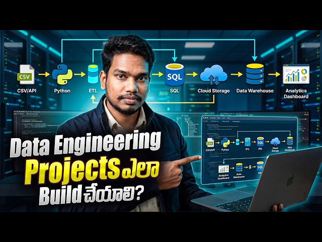 Data Engineering Projects ఎలా Build చేయాలి? | Real-Time Projects తో Job Ready అవ్వండి