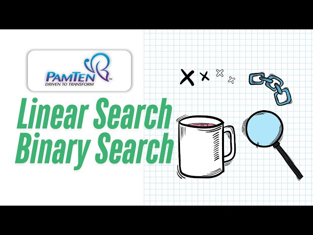 Linear search | Binary Search | Searching Algorithms Python | PamTen