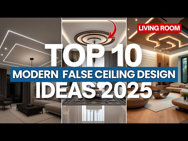 Top 10 Modern & Latest False Ceiling Designs Ideas 2026 For Living Room