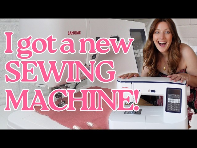 I GOT A NEW SEWING MACHINE! Unboxing the Janome Atelier 6 and first impressions 🙌
