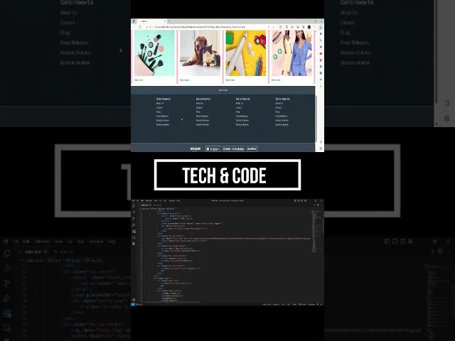 Amazon clone for Beginners 🔥🔥❤️ #shorts #amazon #website