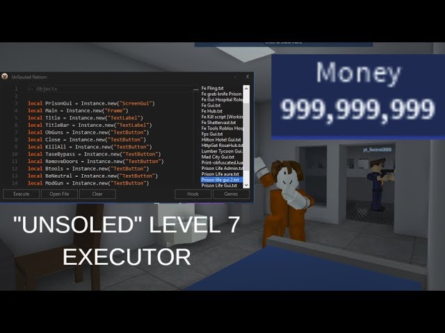 NEW 2019 Roblox Exploit "UNSOLED" OP Level 7 Executor (STABLE, BTOOLS, FE SCRIPTS)